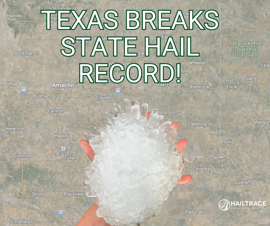 Texas Breaks State Hail Record