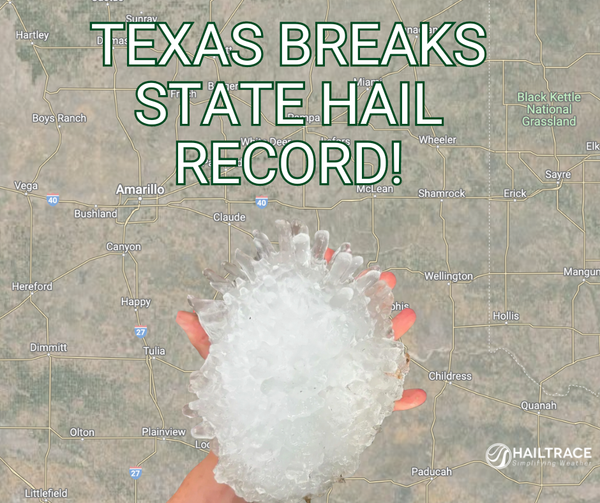 Texas Breaks State Hail Record